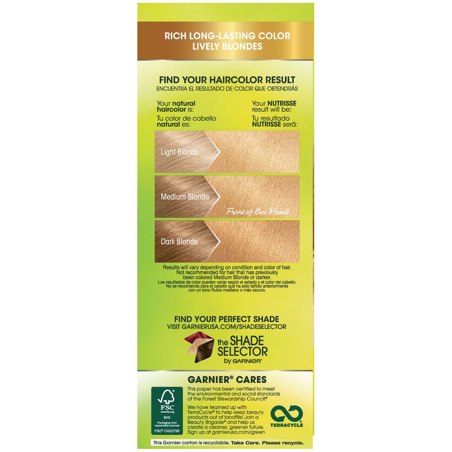 Garnier Nutrisse Nourishing Hair Color Creme, 93 Light Golden Blonde (Honey Butter) (Packaging May Vary)